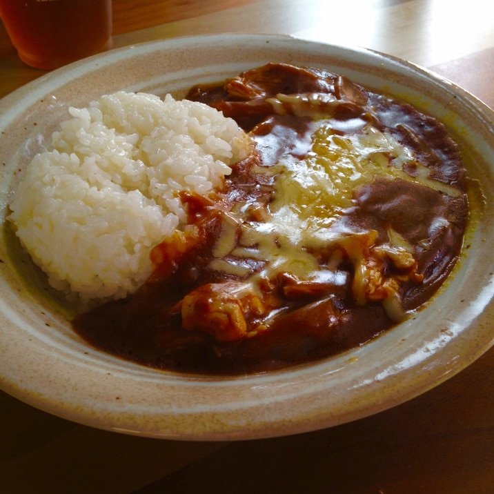 10分で出来ちゃう♪鶏むね肉のチーズカレー♪1人前